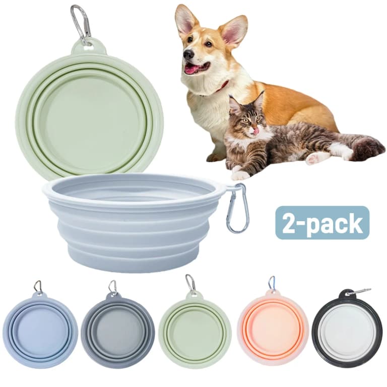 Cuenco de agua plegable ecológico para perros 🐶💚