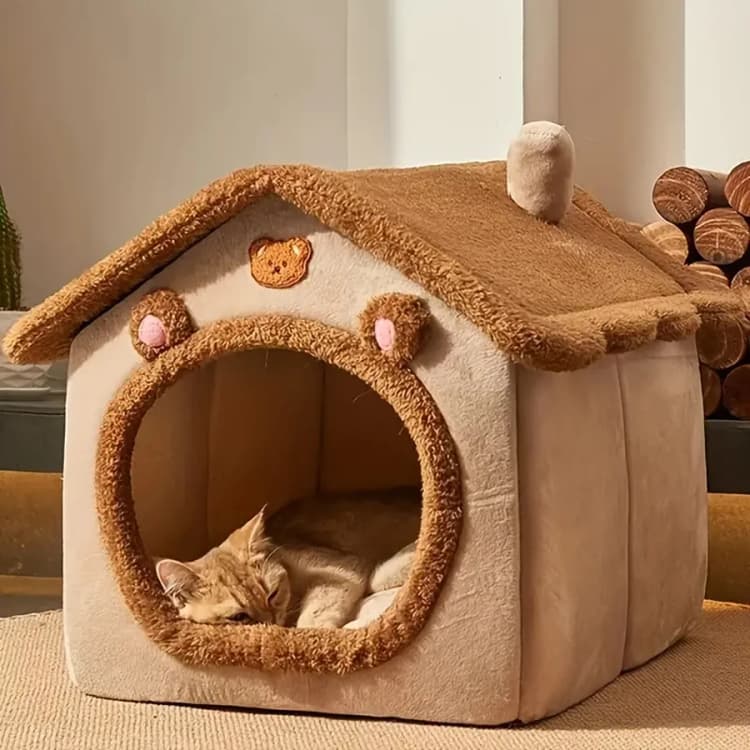 Casa plegable y lavable para perros y gatos pequeños