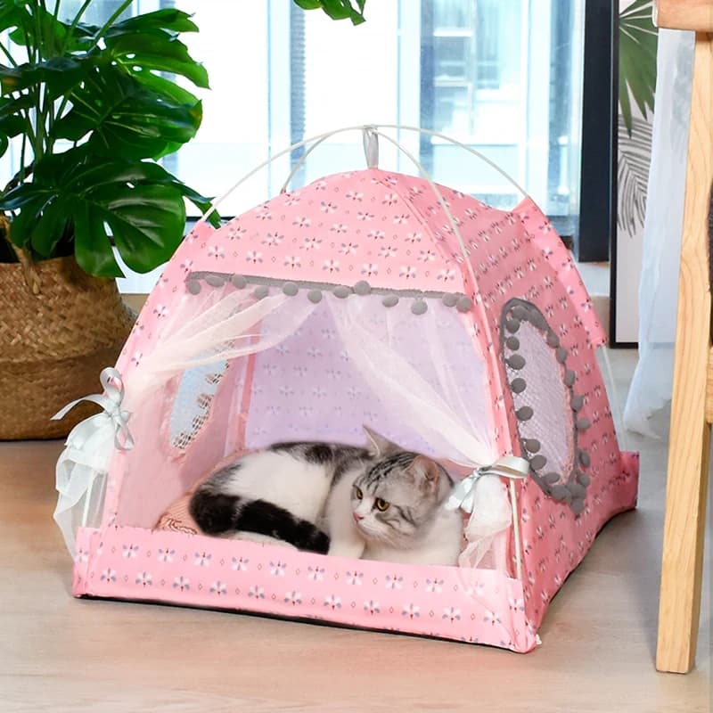 Tienda de campaña ecológica para gatos y perros 🌼