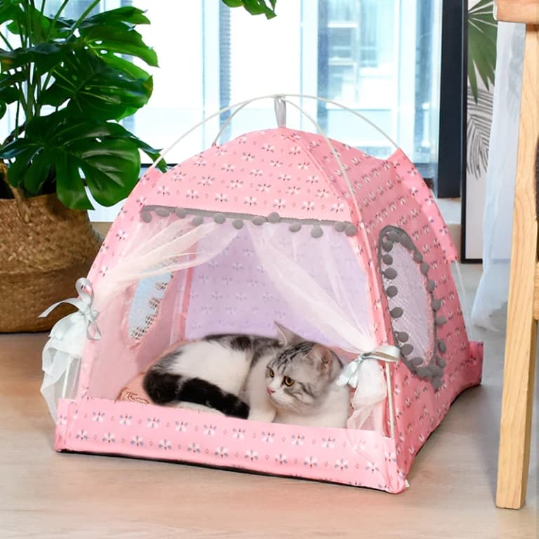 Tienda de campaña ecológica para gatos y perros 🌼